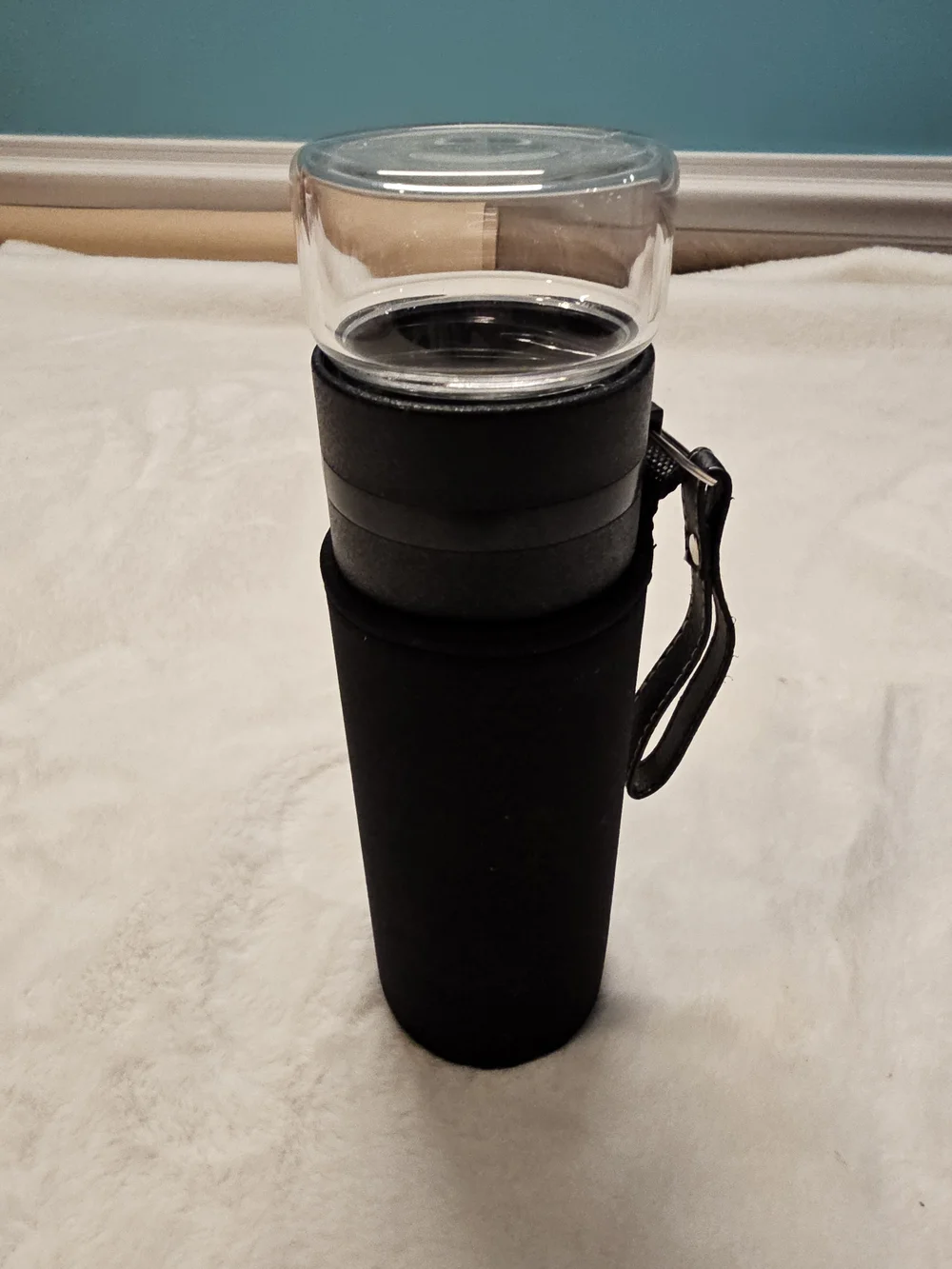 Double Walled Glass Tea Infuser Bottle With Extra Cover